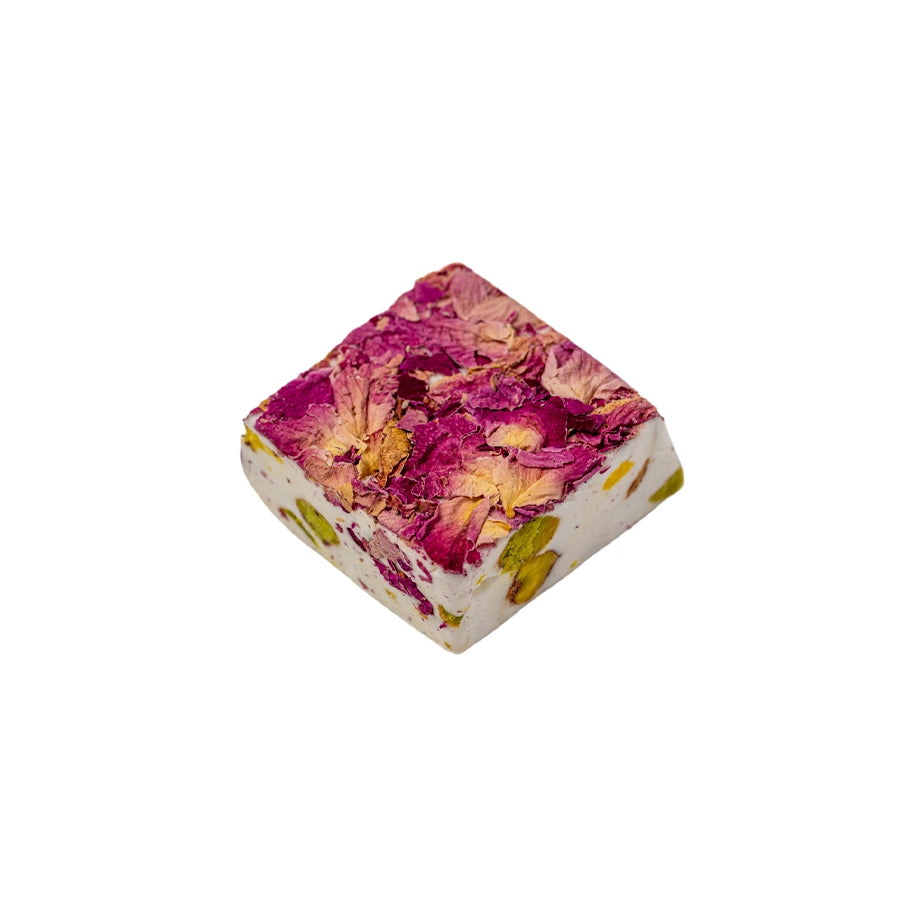 Nougat aux pétales de rose