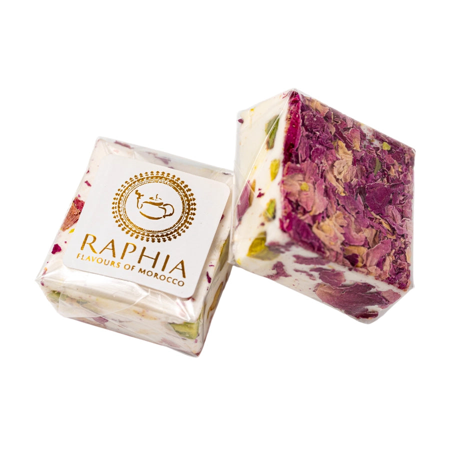Nougat aux pétales de rose